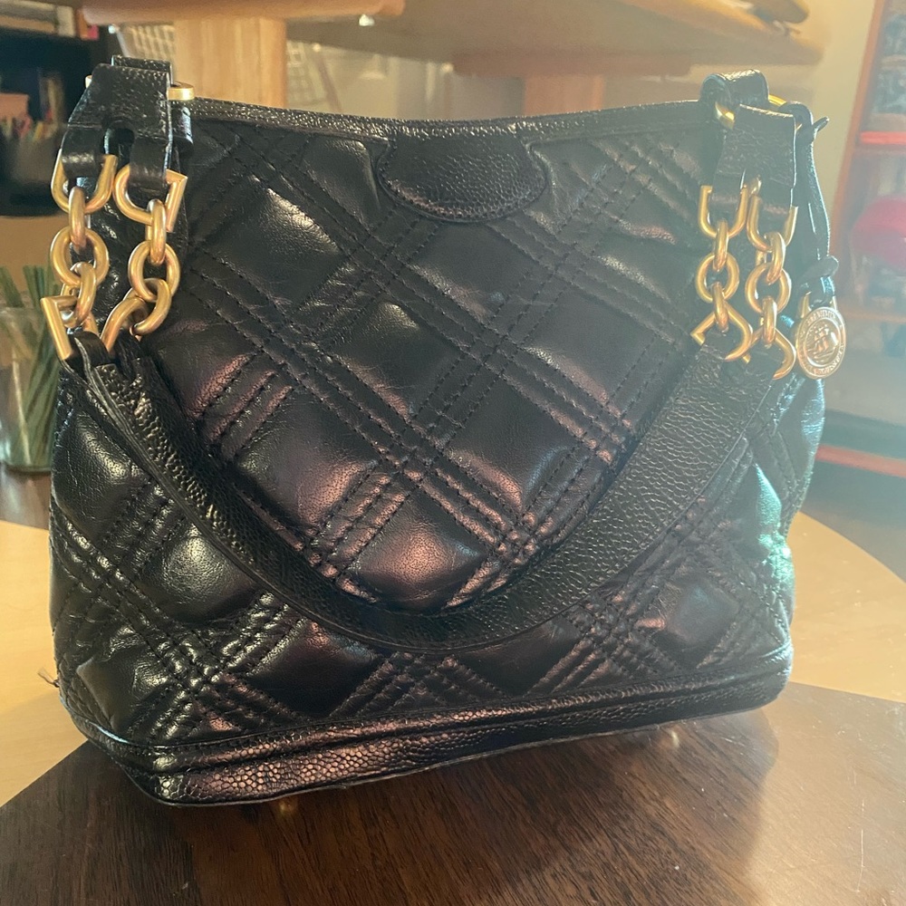 Black Leather Italian Bag